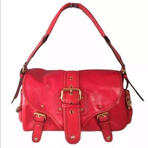Marc Jacobs Red Leather Handbag CARMEN Bag 90s / 2000s Vintage Y2K Red Purse